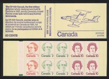 Canada Airplane Canuck CF-100 Booklet 1974 MNH SG#SB80i
