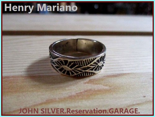 henry NAVAJO mariano Silver Ring Sterling Silver - Gem