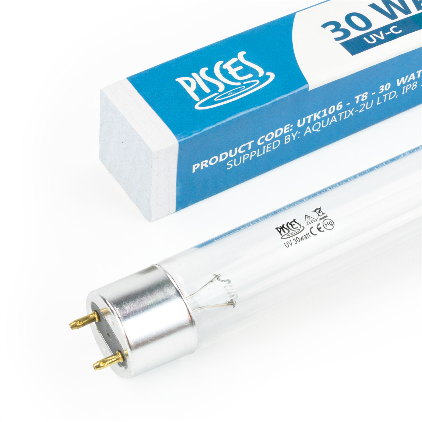PISCES 30W WATT T8 UV POND BULB REPLACEMENT SPARE FILTER LAMP LIGHT 2 PIN 910MM