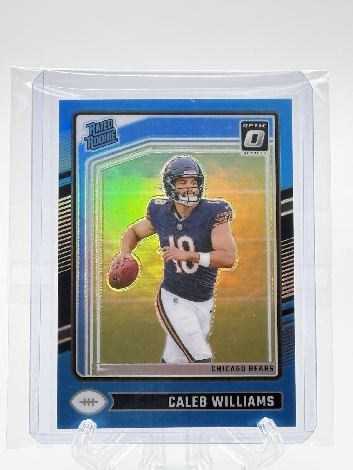 2024 Panini Donruss Optic - Rated Rookie Caleb Williams #201 Aqua Prizm /299