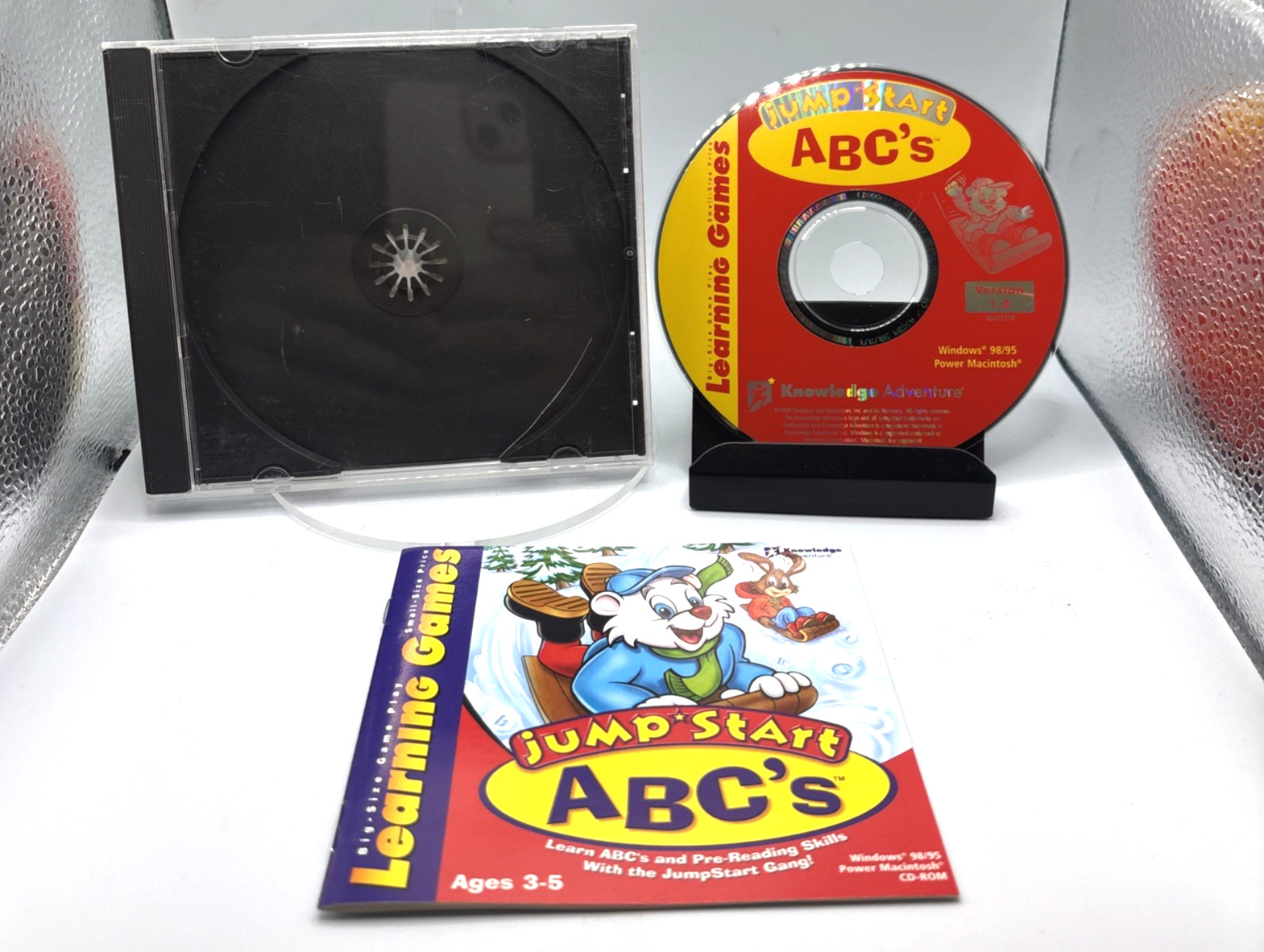 JumpStart ABCs PC Game Windows Mac CD-ROM Knowledge Adventure Tested