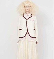 Comme Des Garcons Girl Wool Jacket Blazer NWT White Women's Japan Size L