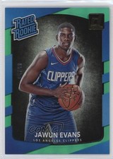 2017-18 Panini Donruss Rated Rookies Holo Green Laser /99 Jawun Evans #162 13c1