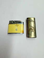 Vintage Lot Of 2  Cigarette Lighters Brother Lite and Eagle Butane Lighter Used