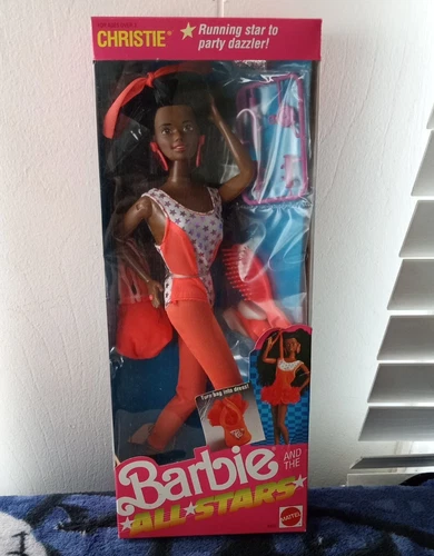 Christie Running Star Barbie and the All Stars Vintage 9352 Mattel 1989 nrfb