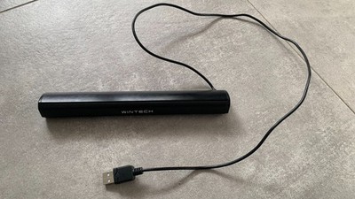 Wintech SP-200 PC USB Lautsprecher schwarz mit Silikonständer