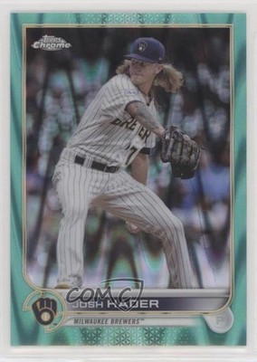 2022 Topps Chrome Sonic Aqua RayWave Refractor 118/199 Josh Hader #119 po7