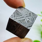 Aletai Iron Meteorite Cube Altay iron meteorite Cube etched pattern 63g 20mm — photo 1