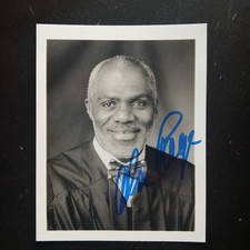 alan page signed 4x5 photo supreme court judge minnesota vikings nfl hof