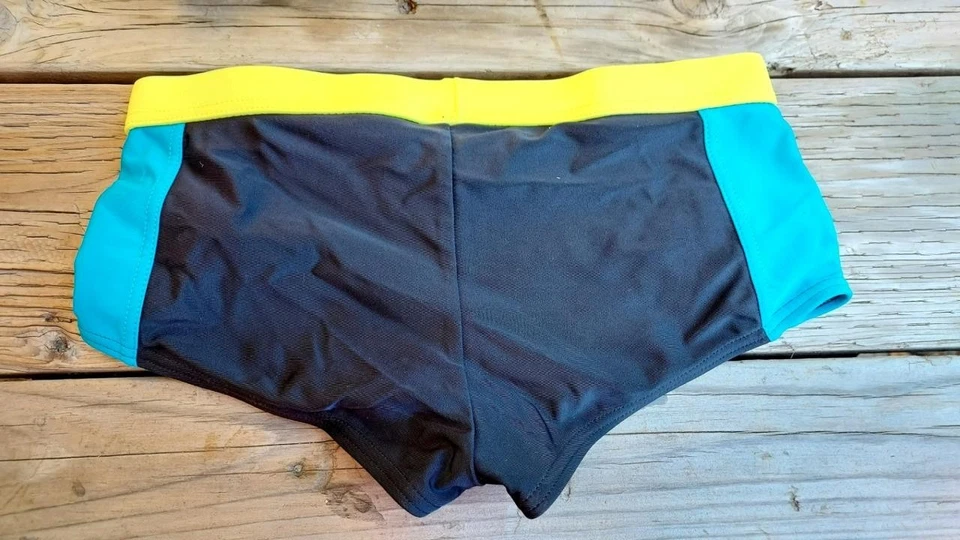 Traje de baño Roxy para jóvenes niñas niños talla 10 de dos piezas color negro rosa a rayas aguamarinas Foto 4 de 4