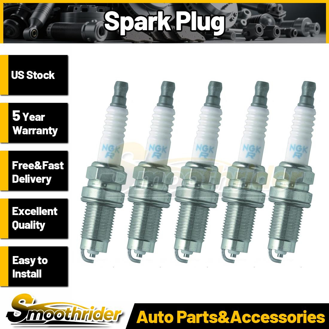 5 NGK Platinum Spark Plug For VOLKSWAGEN JETTA RABBIT BEETLE 2006-09 ZFR5E11_PRP