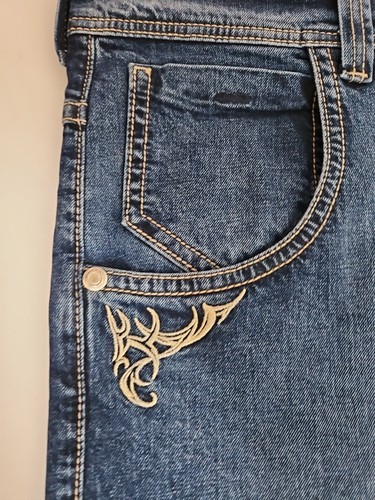JNCO Karatz Denim Jeans NWT Mens 44x32 Tribal Collection Limited Edition - Picture 6 of 11