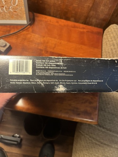 Vintage Vivitar S-100 Rotary Slide Tray in Original Box - Holds 100 2X2 Slides - Picture 4 of 4