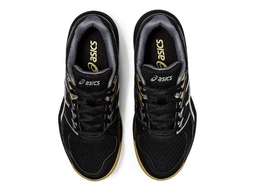 ASICS Kid's Upcourt 4 Grade School Volleyball Shoes, 5.5, Black/Pure Silver - Picture 5 of 9