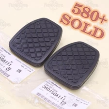 x2 New Genuine OEM Subaru IMPREZA LEGACY XT Brake & Clutch Pedal Pads 36015GA111