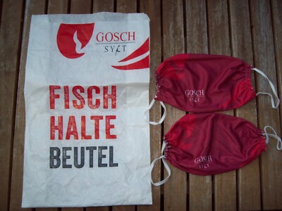 Gosch Sylt - Mundschutz - 2 Stück - mit Papiertüte - 2021 - für Sammler