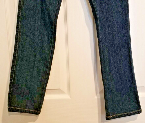 RVT Dark Blue Denim Mid-Rise Skinny Jeans Embroidered Pockets Girls Size 12 1/2 - Picture 3 of 7