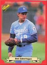 1988 Classic Red Bret Saberhagen Kansas City Royals #172