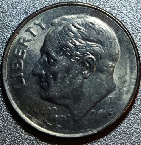 (2) 2015-P Very Worn Die Dimes - Picture 3 of 4