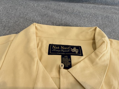 Nat Nast Edizione Limitata #149 Camicia Seta Ricamata Pantera Moto XXL 2XL - Foto 4 di 5