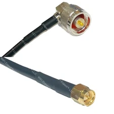 RFC240UF N MALE ANGLE to SMA MALE RF Cable FAST-SHIP LOT