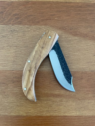 2.5" Tramuntana Navaja Folding Pocket Knife 440 Steel Olive Wood Handle Spanish - Picture 2 of 13