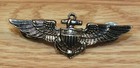 Unbranded Silver Tone Solid Metal Usn Unites States Navy Pilot Collectible Pin
