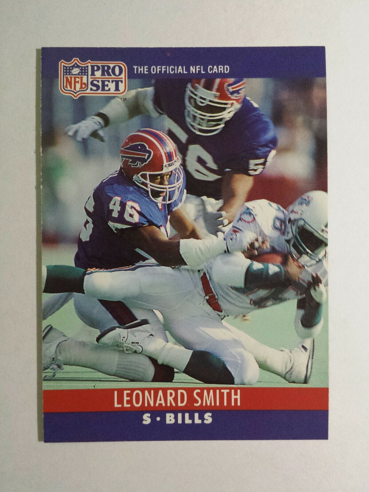LEONARD SMITH 1990 PRO SET FOOTBALL CARD # 46 C7318