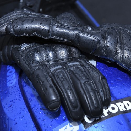Oxford Hamilton Waterproof Motorcycle Gloves, CE Approved Motorbike Riding Glove - Picture 12 of 12