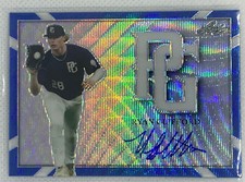 2021 LEAF PERFECT GAME METAL BLUE WAVE REFRACTOR RYAN CLIFFORD RC AUTO # 9/9