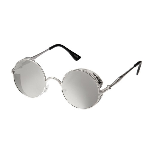 Gafas de sol redondas Steampunk Retro Cyber Gafas Goth Copper Vintage Rave Goggles - Imagen 6 de 80