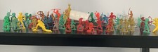 Vintage 50 Piece Plastic Play Set Toy Cowboys and Indians Wild West Pre-Owned