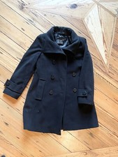 Fuchs Schmitt Dark Navy Blue Cashmere Wool Coat Women’s Size 12