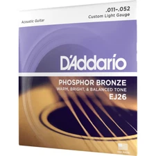 D'Addario EJ26 Acoustic Guitar Strings Phosphor Bronze Custom Light  11-52