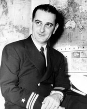 Lyndon Johnson in Navy Uniform WWII Photo