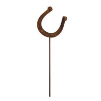 Gartenstecker Edelrost Hufeisen GlüCksbringer Garten Metall Rost Gartenstab
