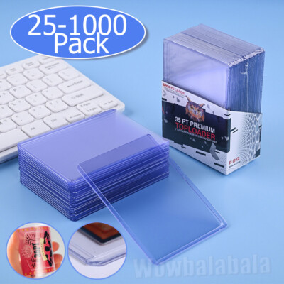 25-1000PCS Premium 35pt 3x4'' Toploaders Sporting Trading Card Holder Top Loaders