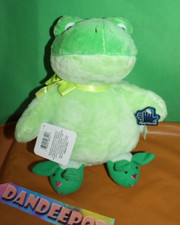 Russ Berrie Applause Happy Easter Green Frog Stuffed Animal Toy