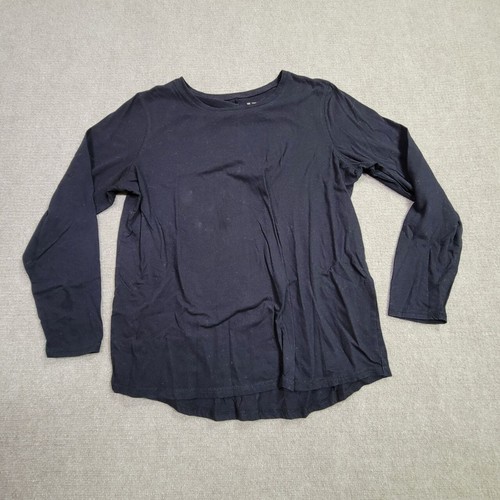 Tek Gear DryTek T-Shirt Uomo XXL Nero Activewear Pullover Manica Lunga