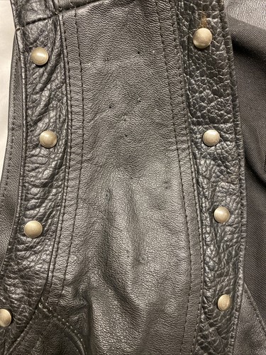 Harley Davidson Women's Leather Vest Size Large Motorcycle *See Description* - Picture 4 of 12