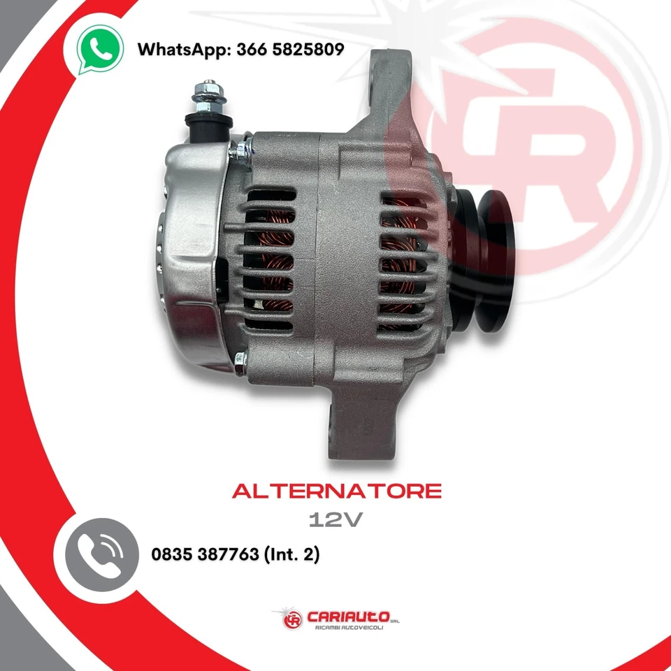 Alternatore Piaggio Quargo Microcar Ligier Aixam Kubota Lombardini LDW502 LDW702 - Imagen 4 de 4