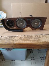 1973 Jaguar Xj6 Smiths Speedometer Tachometer With Mounting Wood Oem