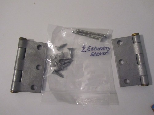 D567 National Türscharniere N145-466, 3 1/2" verzinkt, 2 Stück Neu aus altem Lagerbestand