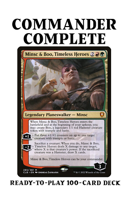 Minsc & Boo, Timeless Heroes +1/+1 Counters Magic MTG Custom Commander Deck  | eBay