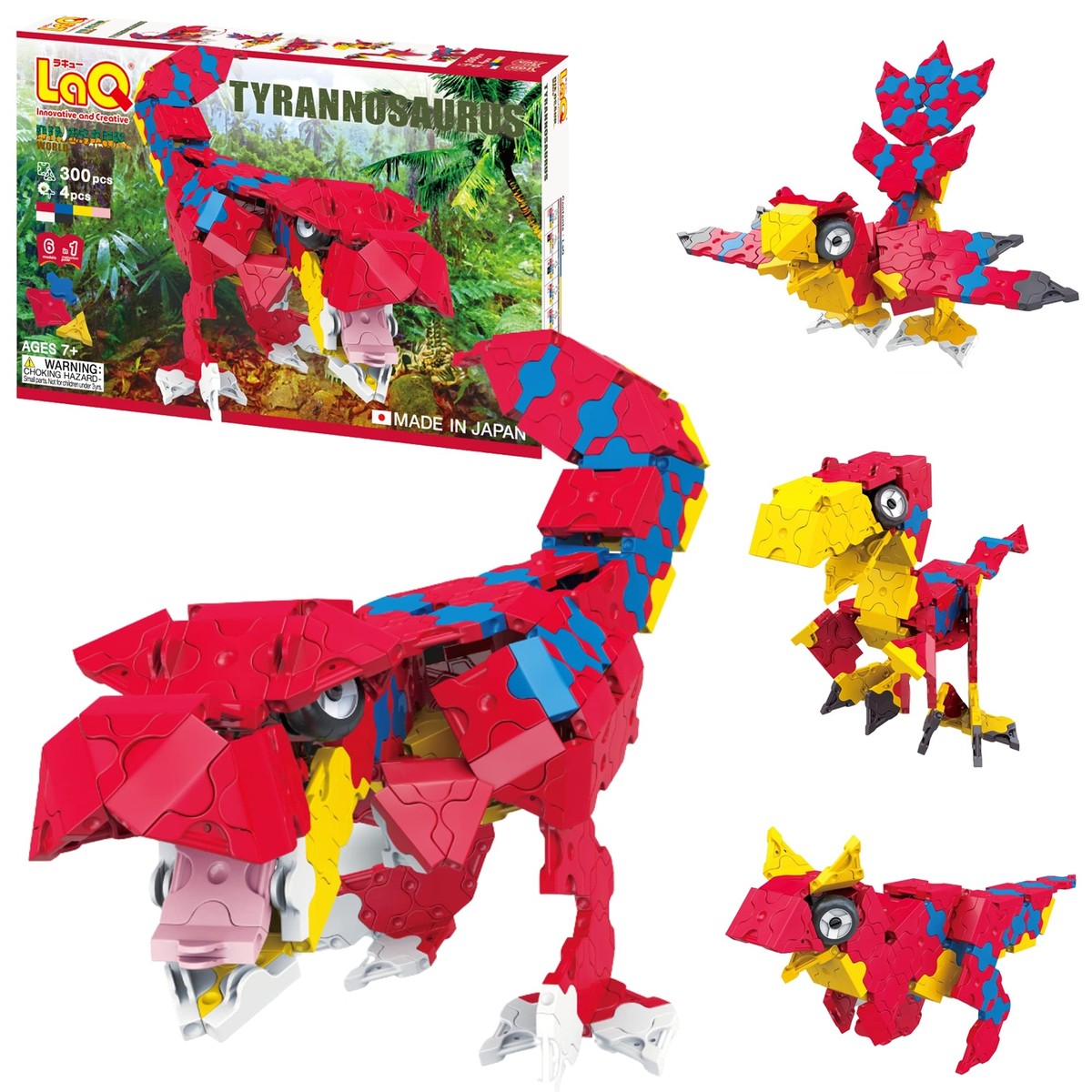 おもちゃ LaQ T-REX Yoshiritsu LaQ Dinosaur World T-Rex 304 pieces Plastic Block Toy