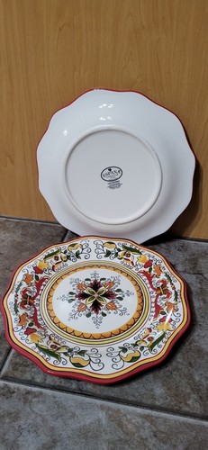 Tabletops Unlimited San Marino Red 11" Dinner Plates, Set Of 2, Earthenware - Picture 3 of 4