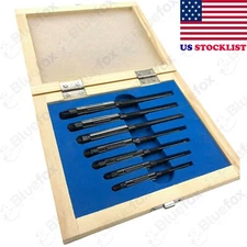  7pcs/set Adjustable Hand Reamers, HV to H3,1/4" to 15/32" - Wooden box