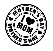 Perfect Gift for Happy Mother's Day ROUND Self Inking Rubber Stock Stamp 9040 -6