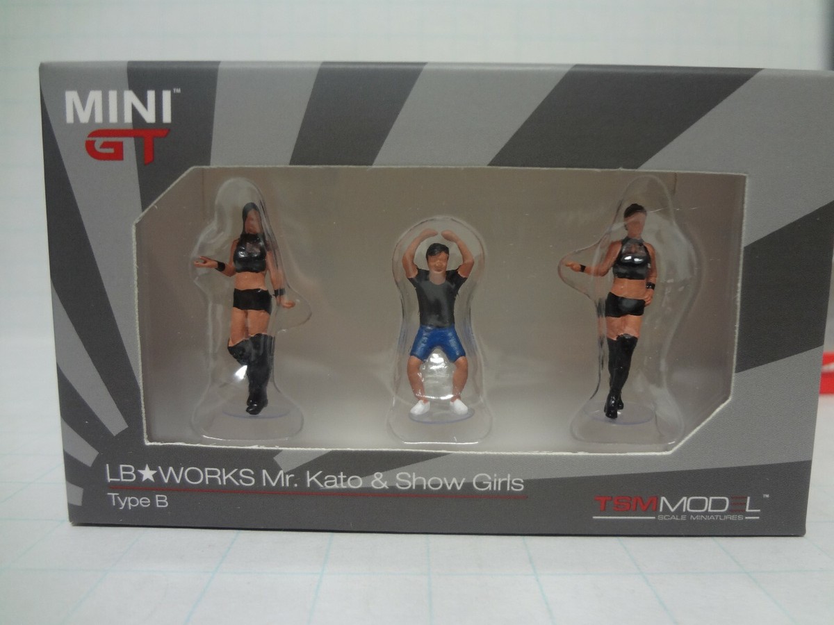 TSM Model Mini GT LB Works Mr.Kato & Show Girls Type A & B Figure
