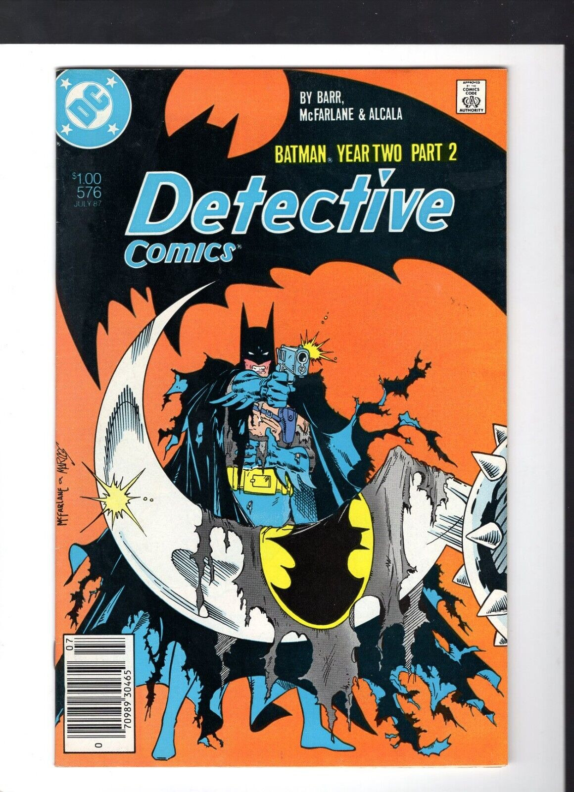 Detective Comics 576 Art Todd McFarland 1987 Canadian News Stand Variant Copy
